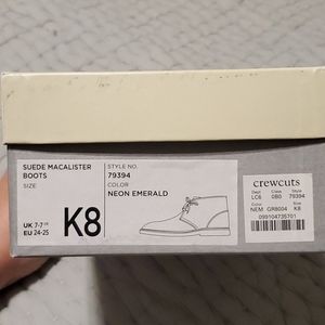 Crew cuts suede boots